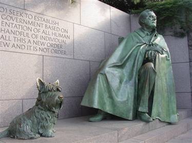 The Franklin Delano Roosevelt Memorial picture in Washington D.C.