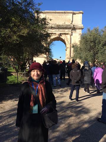 Mary at the Colosseum